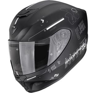 Casque intégral de moto Scorpion EXO-391 Iron noir mat-argent