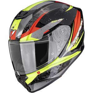 Casque de moto enfant Scorpion EXO-JNR Air Tako noir-jaune fluo-rouge