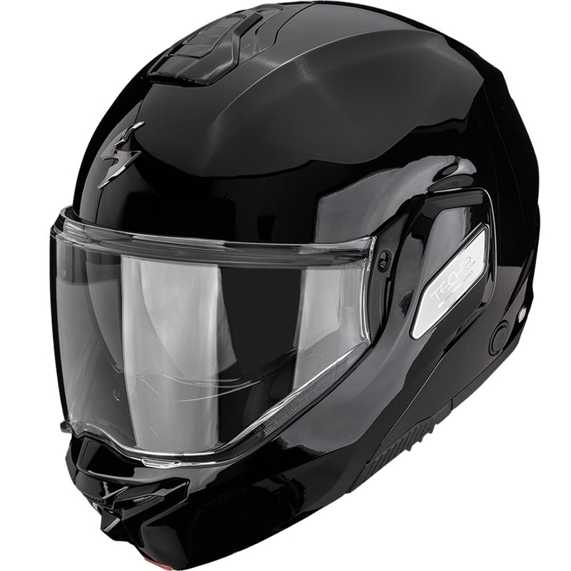 Casque de moto modulable Scorpion EXO-TECH II Solid noir