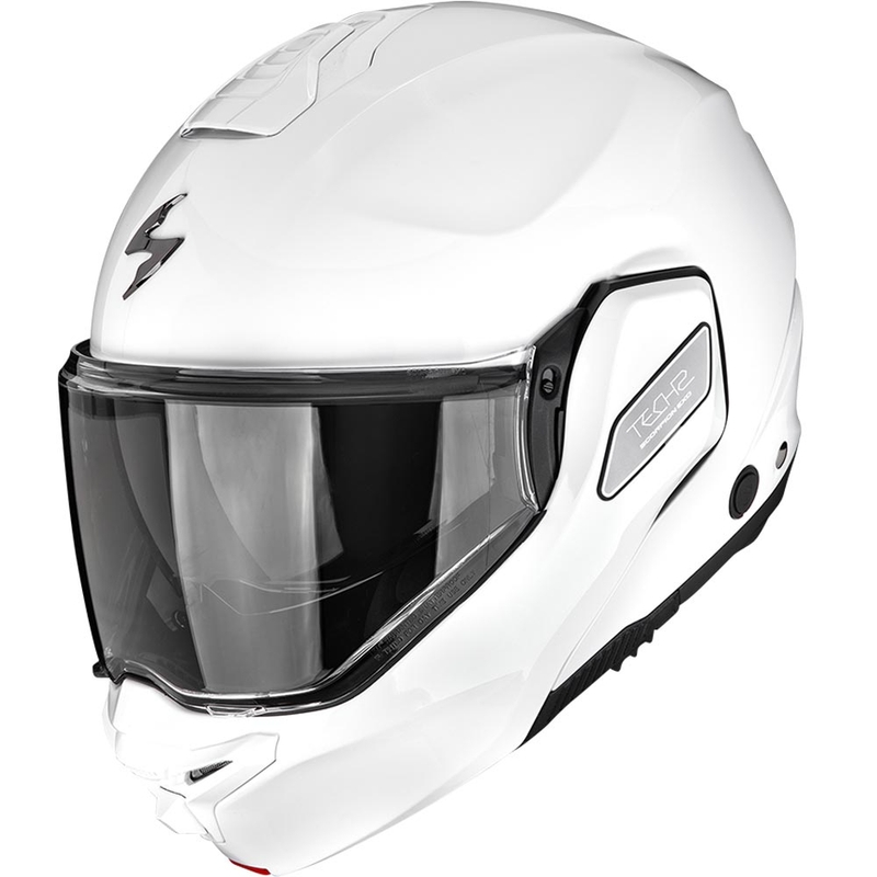 Casque de moto modulable Scorpion EXO-TECH II Solid blanc