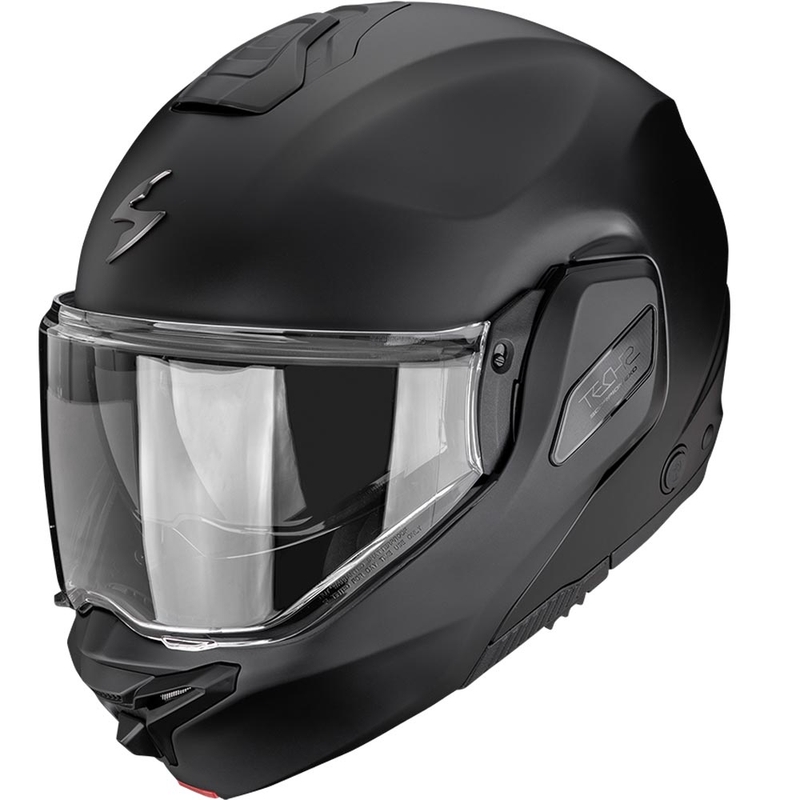 Casque de moto modulable Scorpion EXO-TECH II Solid noir mat