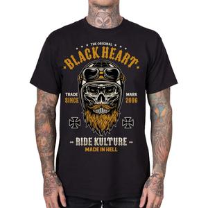 T-shirt noir Black Heart Whiskery