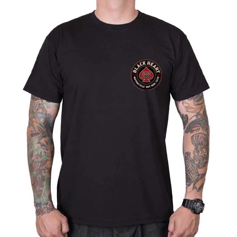 T-shirt noir Black Heart Trapper