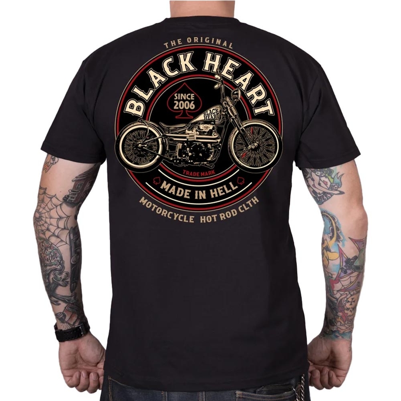 T-shirt noir Black Heart Trapper