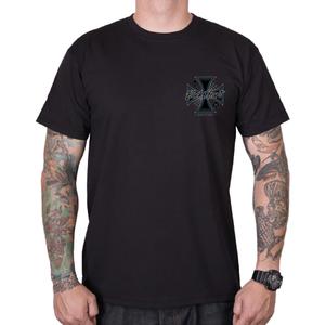 T-shirt Black Heart Chopper Cross noir