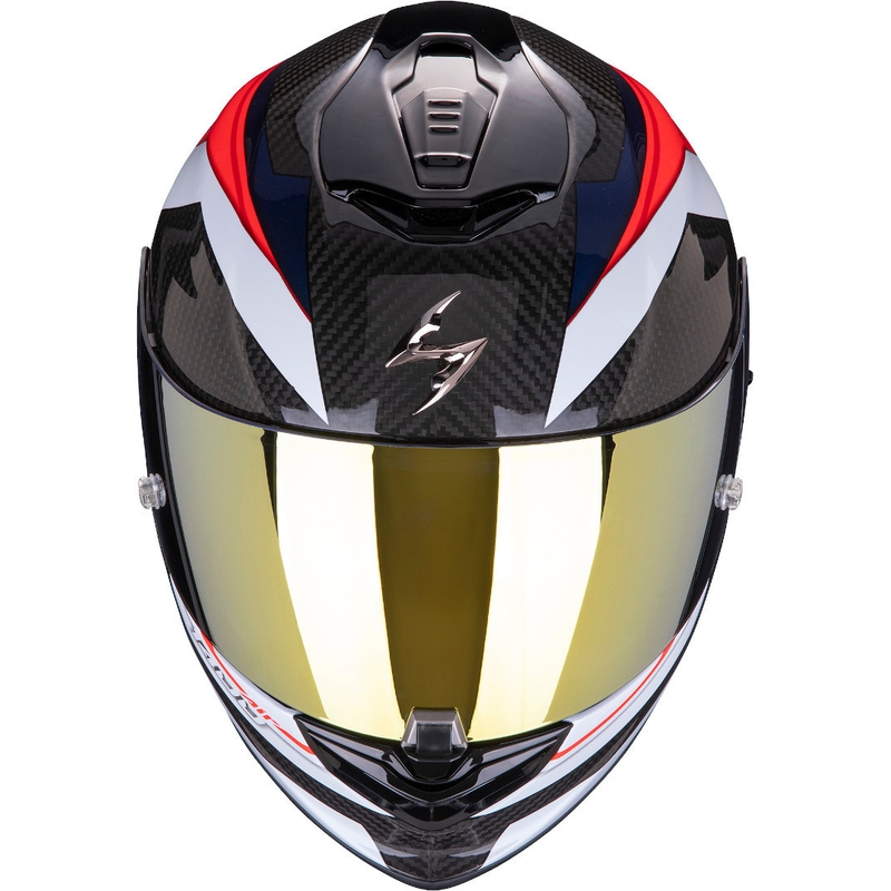 Integrální přilba Scorpion EXO-1400 Carbon Air Legione černo-červeno-modrá