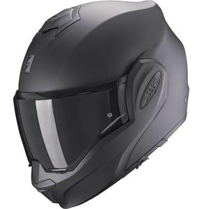 Casque de moto modulable Scorpion EXO-TECH Lite Solid noir mat