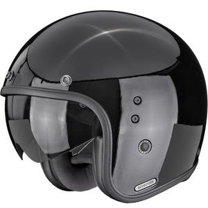 Casque de moto ouvert Scorpion Belfast II Solid Noir