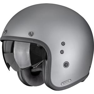 Casque de moto jet Scorpion Belfast II, gris titane mat