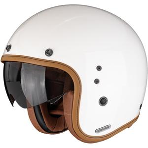Casque de moto ouvert Scorpion Belfast II Luxe crème