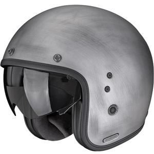 Casque de moto ouvert Scorpion Belfast II Scratch argenté