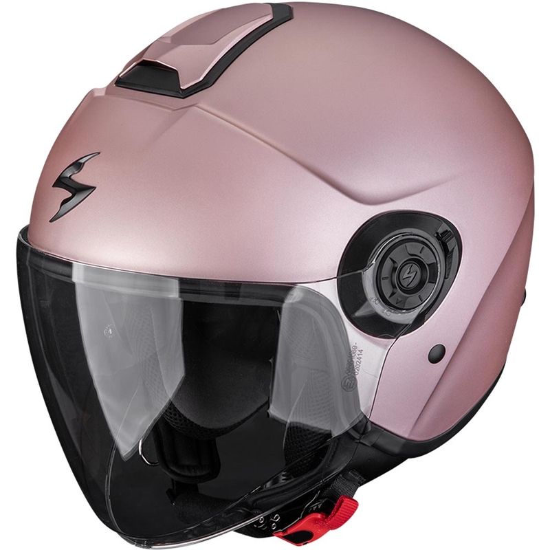Casque de moto jet Scorpion EXO-CITY II Solid, couleur or mat champagne.