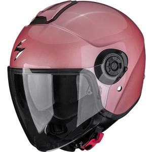 Casque de moto jet Scorpion EXO-CITY II Solid rose métallisé