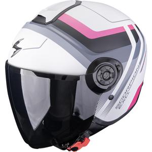 Casque de moto jet Scorpion EXO-CITY II Sport gris-rose mat
