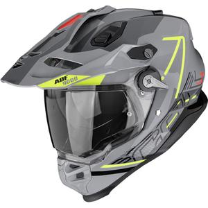 Casque enduro Scorpion ADF-9000 Air Summit argent-jaune fluo