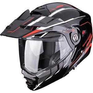 Casque de moto enduro Scorpion ADX-2 Walt noir-argent-rouge