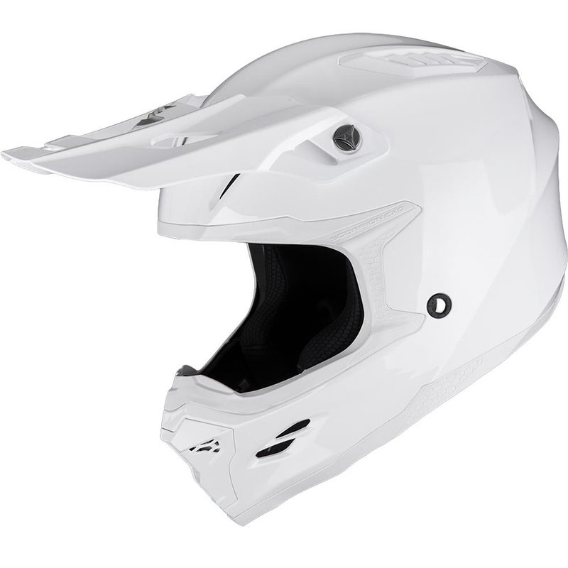 Casque de motocross Scorpion SMX-10 Solid blanc