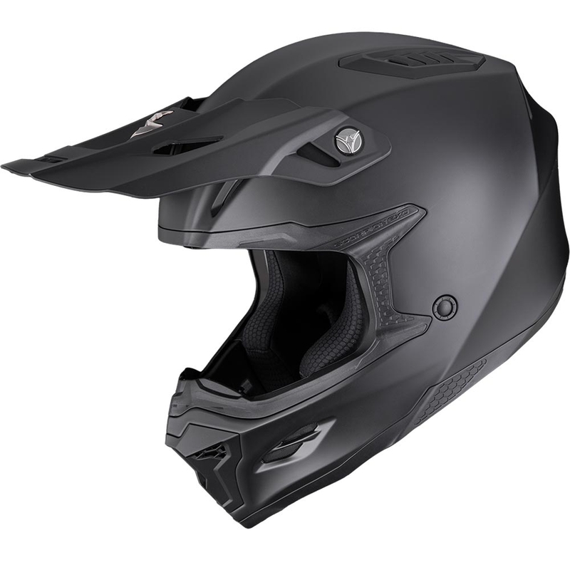 Casque de motocross Scorpion SMX-10 Solid noir mat