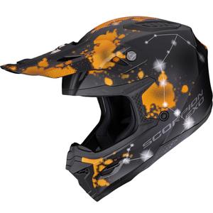 Casque de motocross Scorpion SMX-10 Vibe noir mat-orange