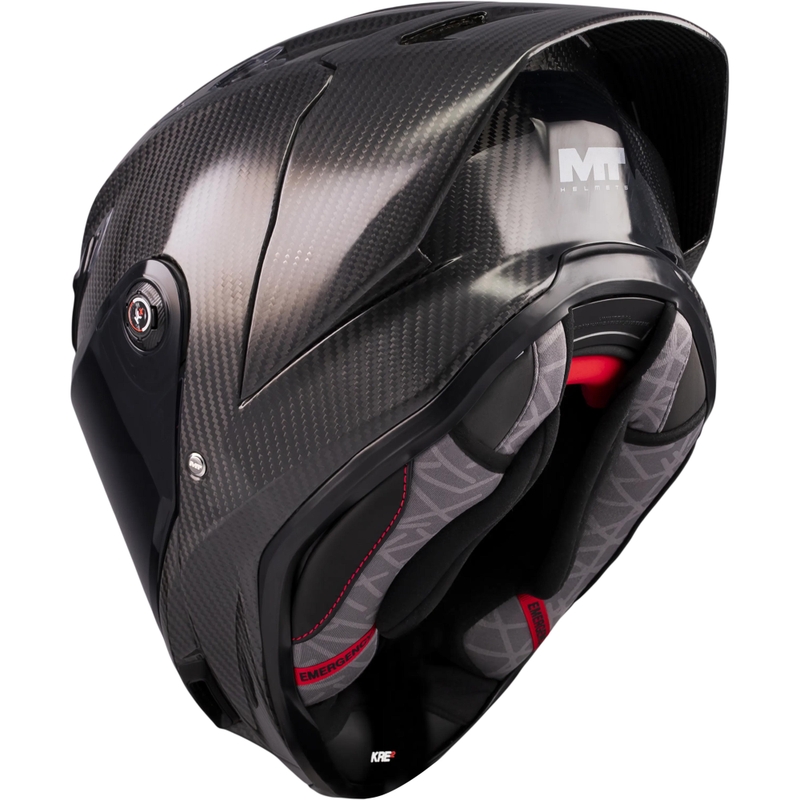 Casque intégral moto MT KRE 2 PLUS FIM Racing#2 Noir carbone