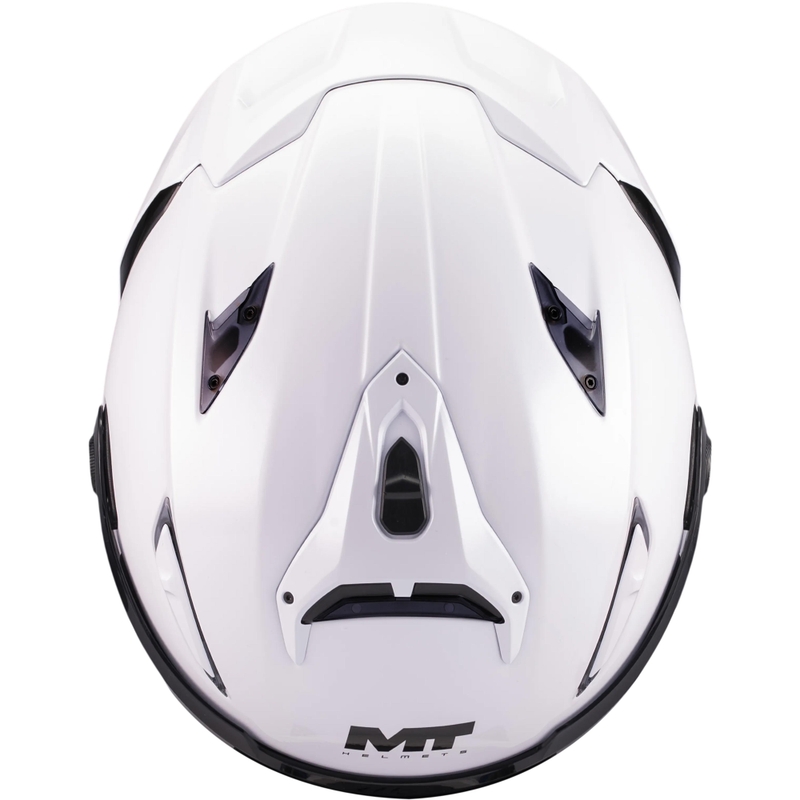 Casque intégral de moto MT KRE 2 Pure A0 blanc