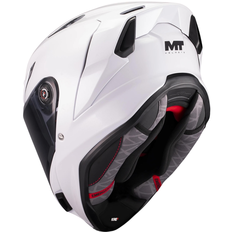 Casque intégral de moto MT KRE 2 Pure A0 blanc