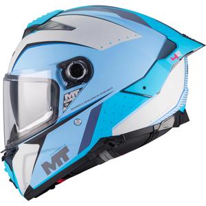 Casque intégral de moto MT Thunder 4 R SV Wind Tunnel C7 bleu-gris mat
