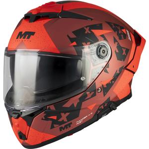 Casque intégral de moto MT Thunder 4 R SV Fast C5 noir mat-gris-rouge
