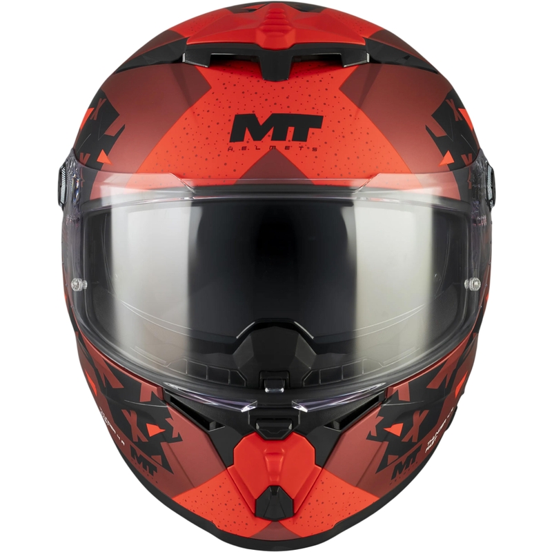 Casque intégral de moto MT Thunder 4 R SV Fast C5 noir mat-gris-rouge