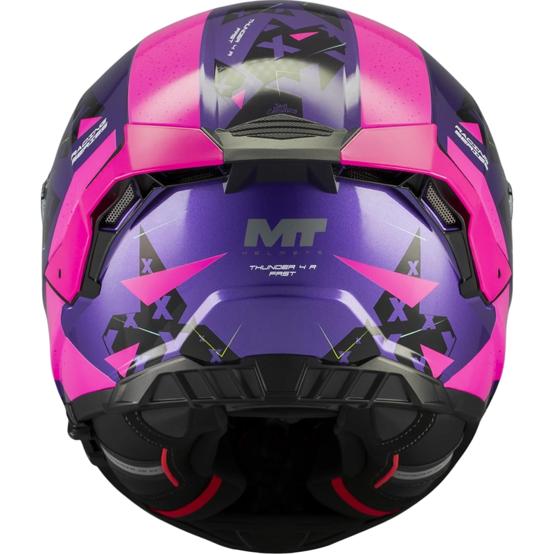 Casque intégral de moto MT Thunder 4 R SV Fast C8 violet-rose-noir