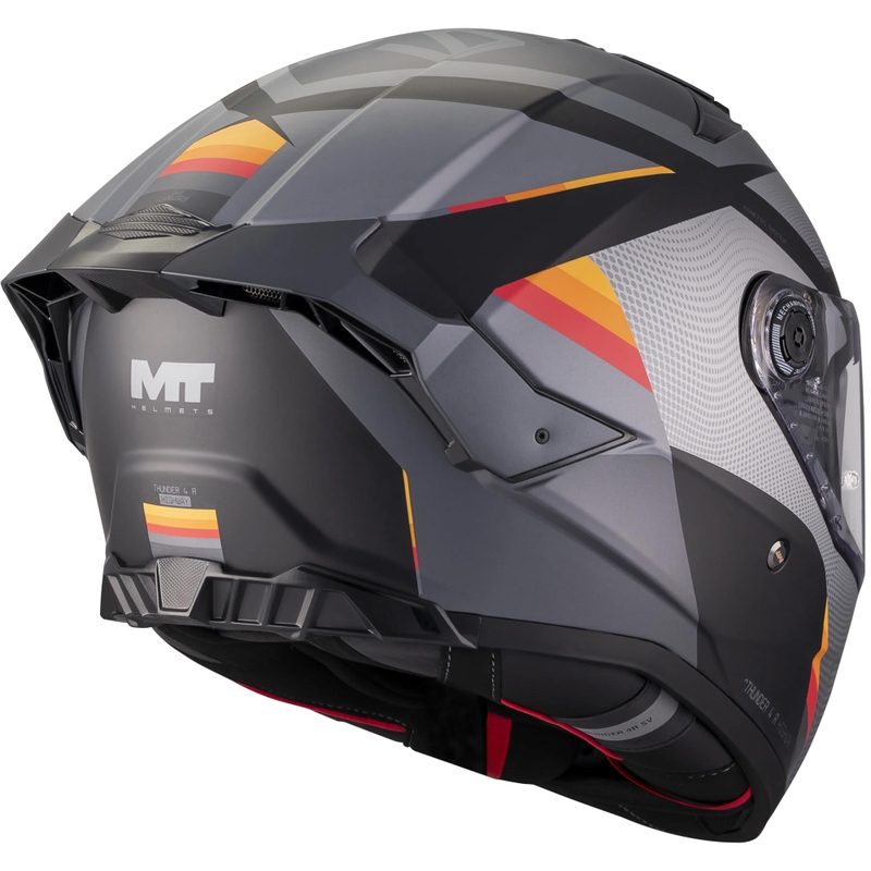 Casque intégral de moto MT Thunder 4 R SV Highway B5 gris-noir mat