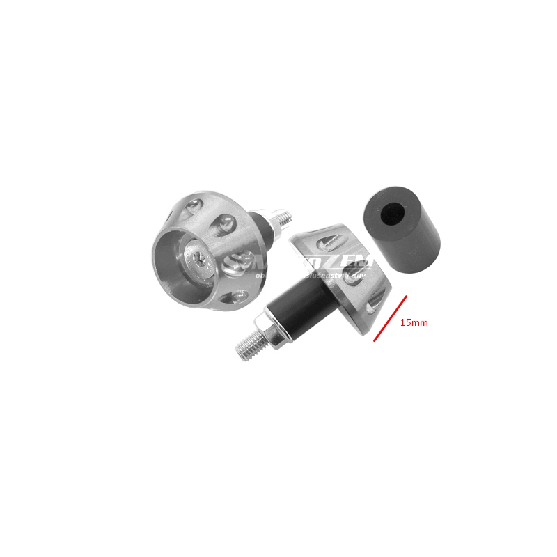 Embouts de guidon Vicma - argent