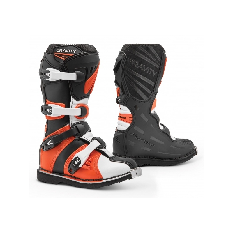 Bottes de moto pour enfants Forma Gravity noir-orange