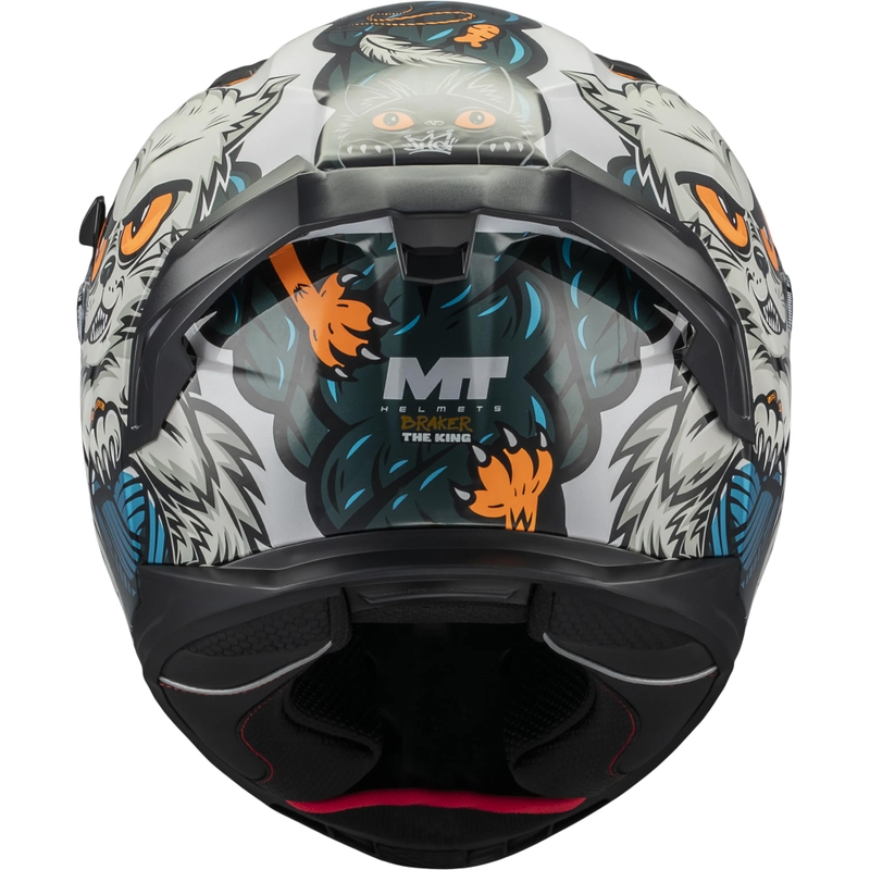 Casque intégral de moto MT Braker SV King A7 gris-bleu