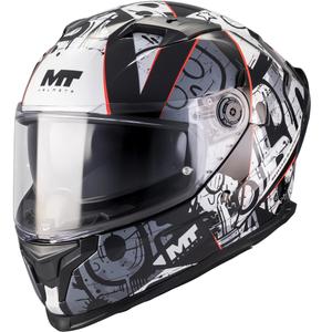 Casque intégral de moto MT Braker SV Blackboard B0 noir-gris