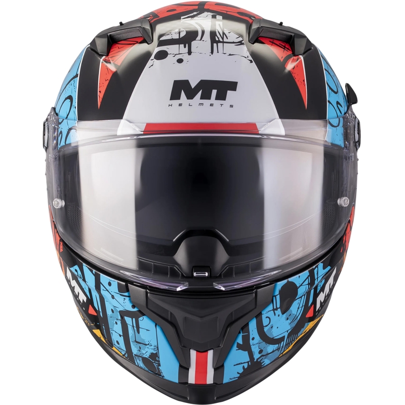 Casque intégral de moto MT Braker SV Blackboard B5 noir-bleu-rouge