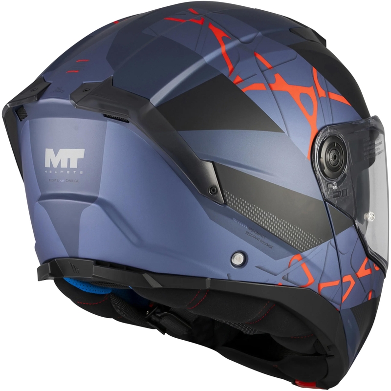 Casque de moto modulable MT Atom 2 SV Change C17 noir-bleu mat