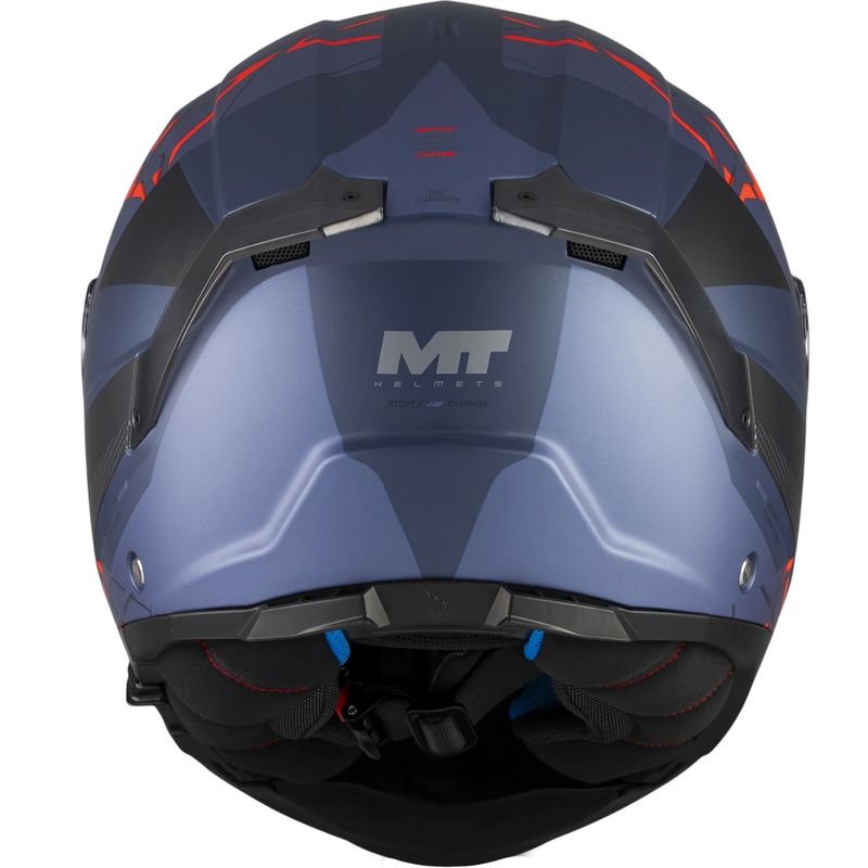 Casque de moto modulable MT Atom 2 SV Change C17 noir-bleu mat