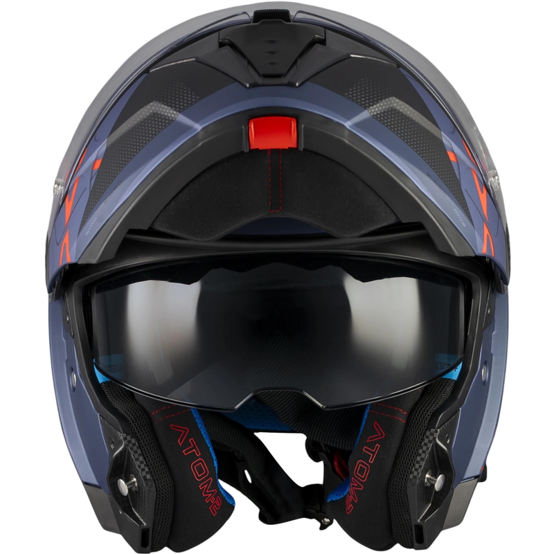 Casque de moto modulable MT Atom 2 SV Change C17 noir-bleu mat