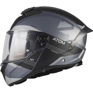 Casque de moto modulable MT Atom 2 SV Kaster C2 noir-gris mat