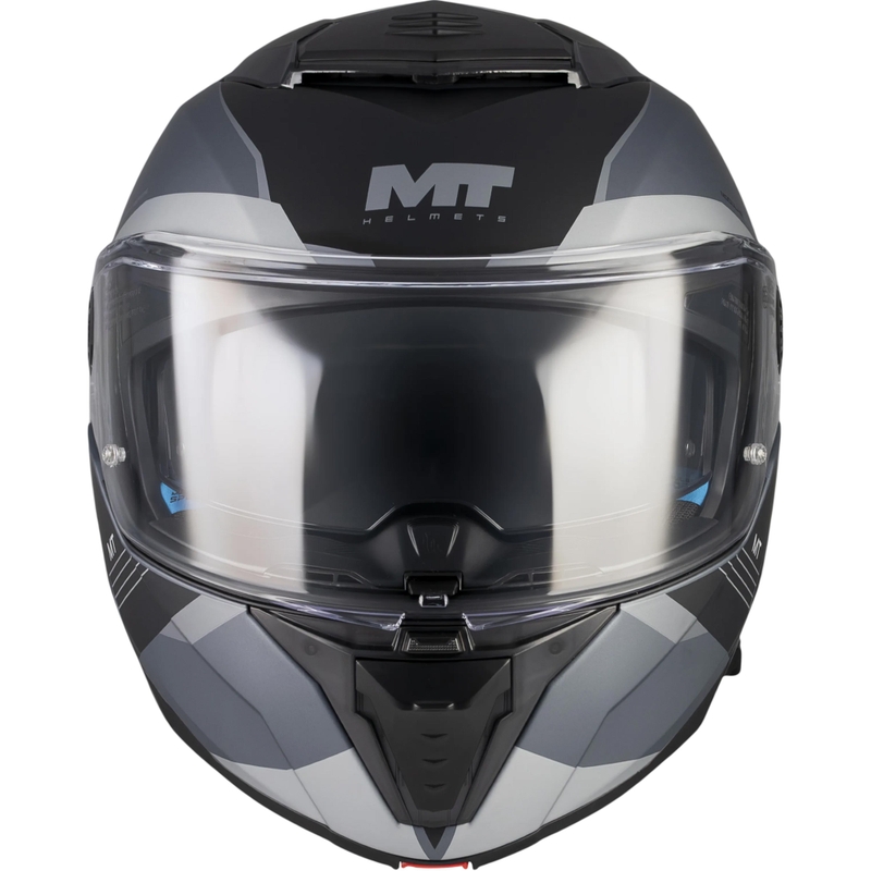 Casque de moto modulable MT Atom 2 SV Kaster C2 noir-gris mat
