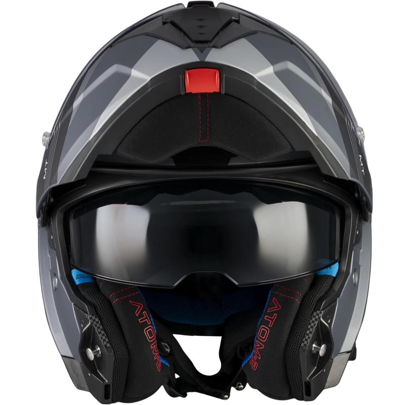 Casque de moto modulable MT Atom 2 SV Kaster C2 noir-gris mat