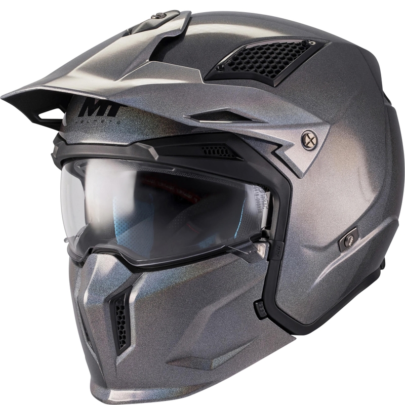 Casque de moto modulable MT Streetfighter SV S Special Pure T2 multicolore brillant