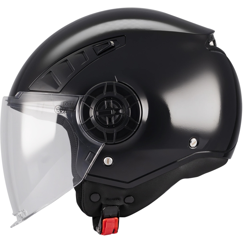 Casque de moto ouvert MT Aeris Pure A1 noir