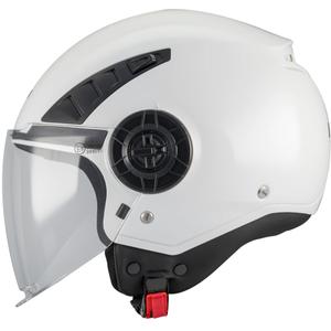 Casque de moto ouvert MT Aeris Pure A1 blanc