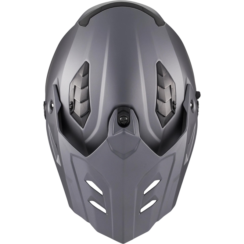 Casque de moto enduro MT Track SV Pure A2 gris mat