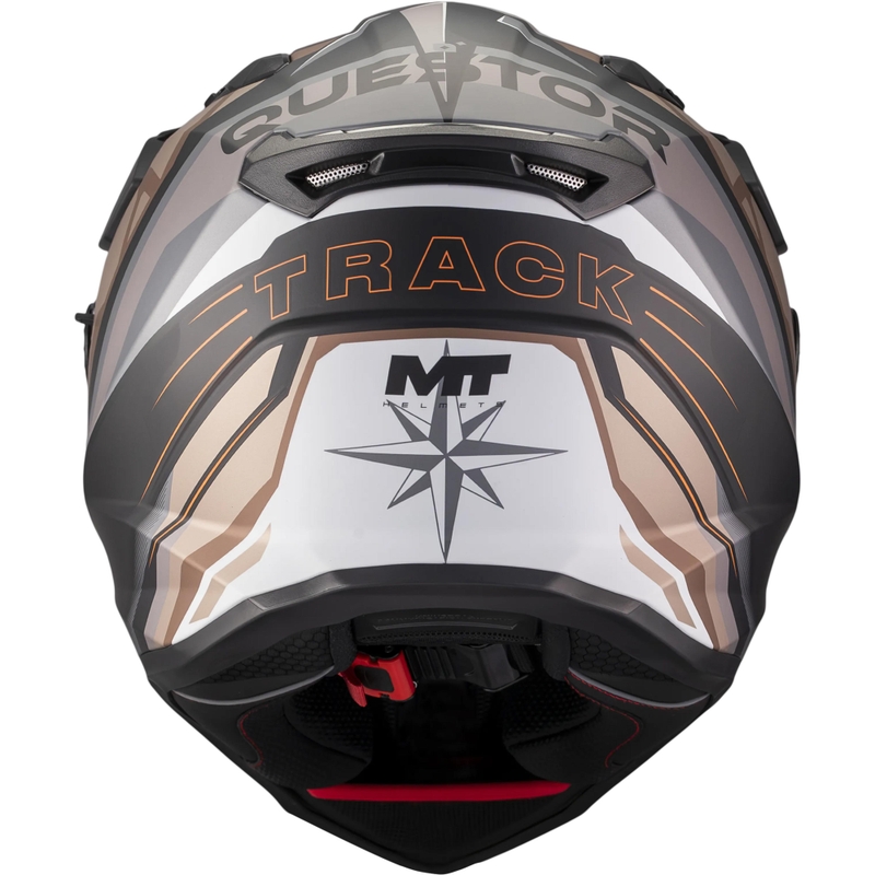 Casque de moto enduro MT Track SV Questor B9 noir-marron mat