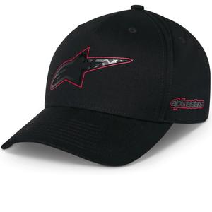 Casquette Alpinestars en fibre de carbone noire