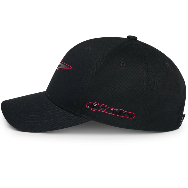Casquette Alpinestars en fibre de carbone noire