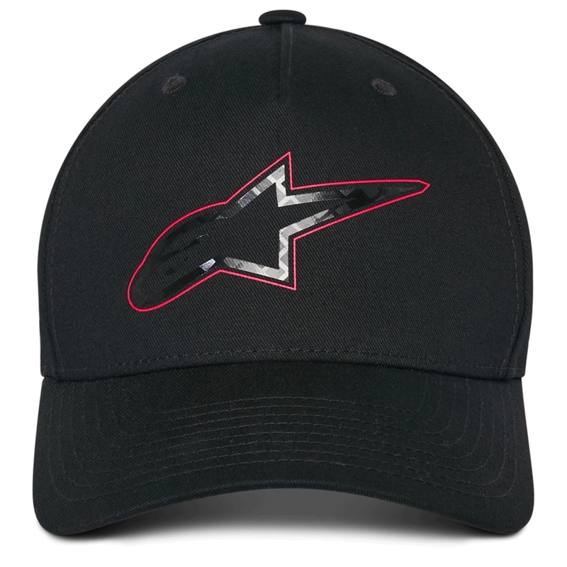 Casquette Alpinestars en fibre de carbone noire